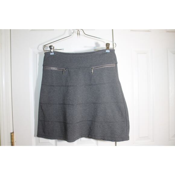 Athleta Gray Strata Ponte Knit Skirt sz S - Picture 2 of 4